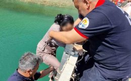 Aladağ Köprüde Suya Düşen Kadın Kurtarıldı