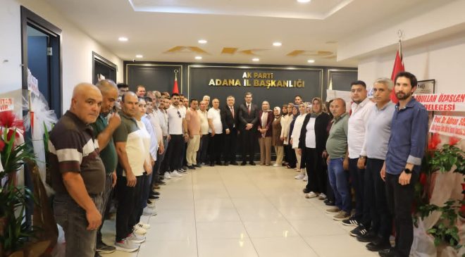 AK PARTİ ALADAĞ TEŞKİLATINDAN BAŞKAN MUSTAFA ÖZKAN’A HAYIRLI OLSUN ZİYARETİ
