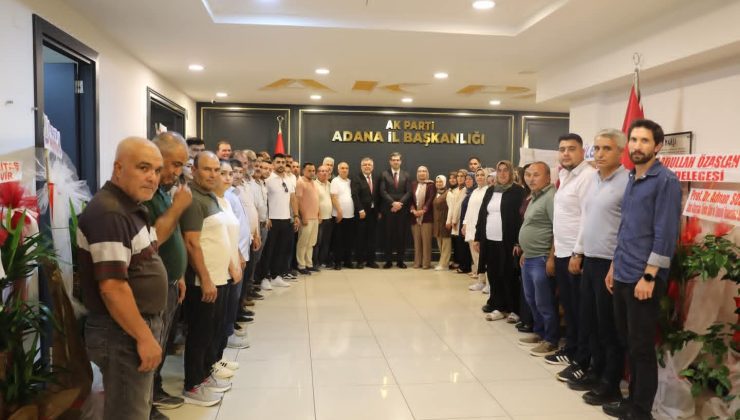 AK PARTİ ALADAĞ TEŞKİLATINDAN BAŞKAN MUSTAFA ÖZKAN’A HAYIRLI OLSUN ZİYARETİ