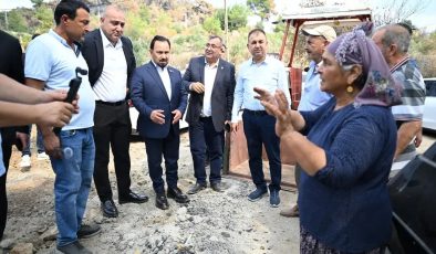Sarıçam Belediye Başkanı Bilal Uludağ Yangın Bölgesinde