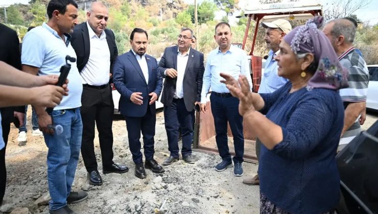Sarıçam Belediye Başkanı Bilal Uludağ Yangın Bölgesinde